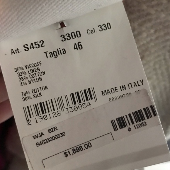 Bazar Deluxe jacket with fringe! Never worn, excellent condition, cream/colors. - Picture 7 of 7